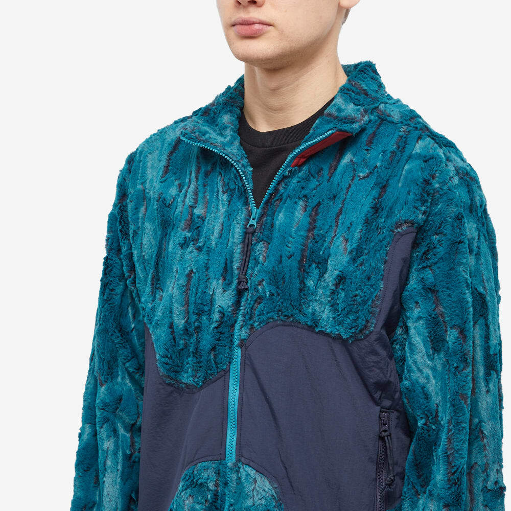 Brain Dead Men's Organic Paneled Fur Jacket in Mallard