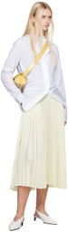 Jil Sander Off-White Pleated Midi Skirt