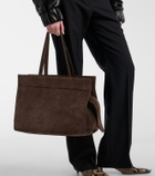 Khaite Crosby suede tote bag
