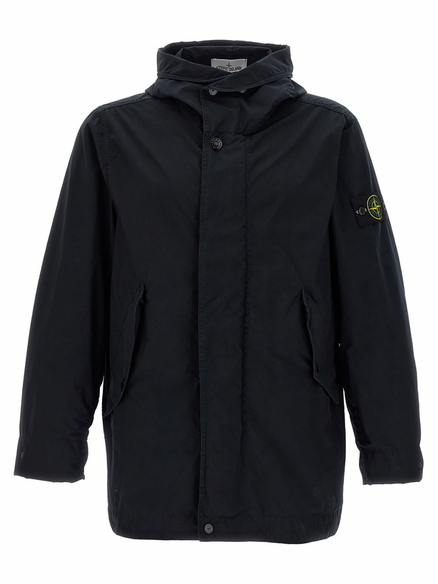 Photo: Stone Island light Compact Touch Poly-tc Parka