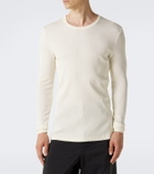 Lemaire Ribbed-knit cotton T-shirt