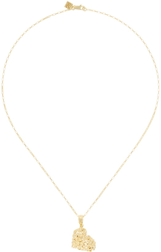 Photo: Veneda Carter Gold VC014 Vertical Signature Heart Necklace