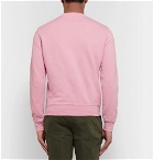Aspesi - Garment-Dyed Loopback Cotton-Jersey Sweatshirt - Men - Pink