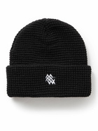 Manresa - Logo-Embroidered Waffle-Knit Wool Beanie