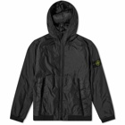 Stone Island Men's Crinkle Reps Hooded Jacket in Black