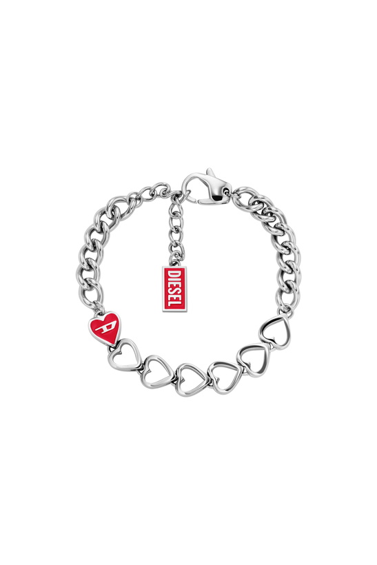 Photo: Diesel Stainless Steel Chain Bracelet - Bracelets - Unisex - Silver