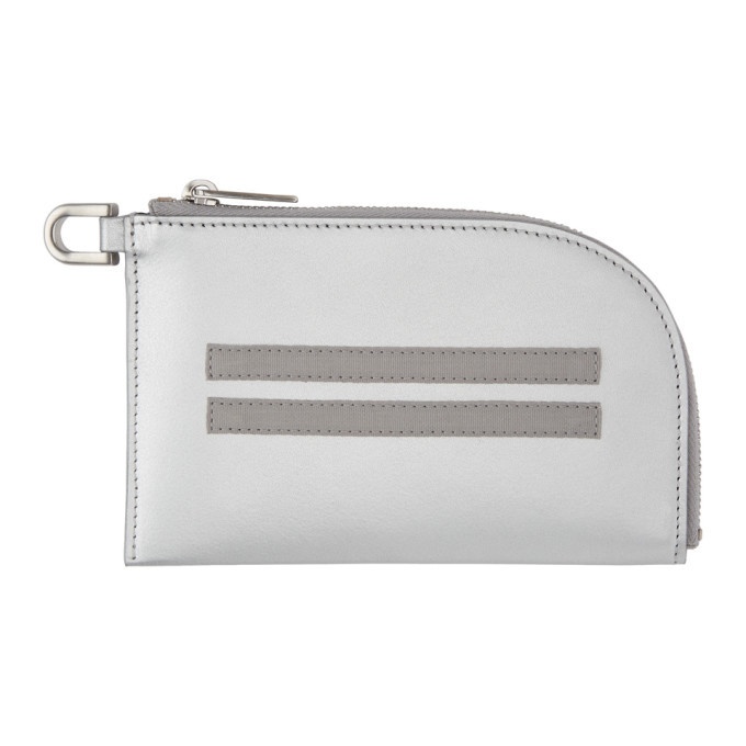 Photo: Rick Owens Silver Zip Pouch Wallet