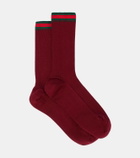 Gucci Web Stripe cotton-blend socks