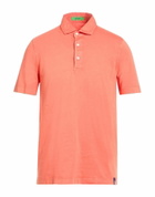 Drumohr Mens Polo shirt in Orange