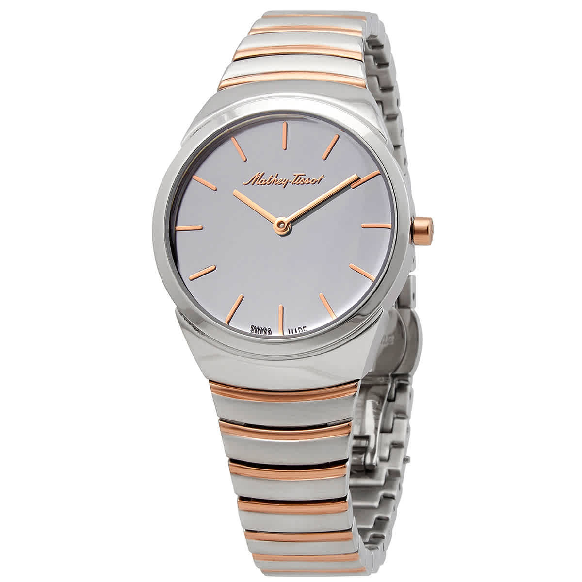 Mathey-Tissot Mandy Quartz Silver Mirror Dial Ladies Watch D1091RS
