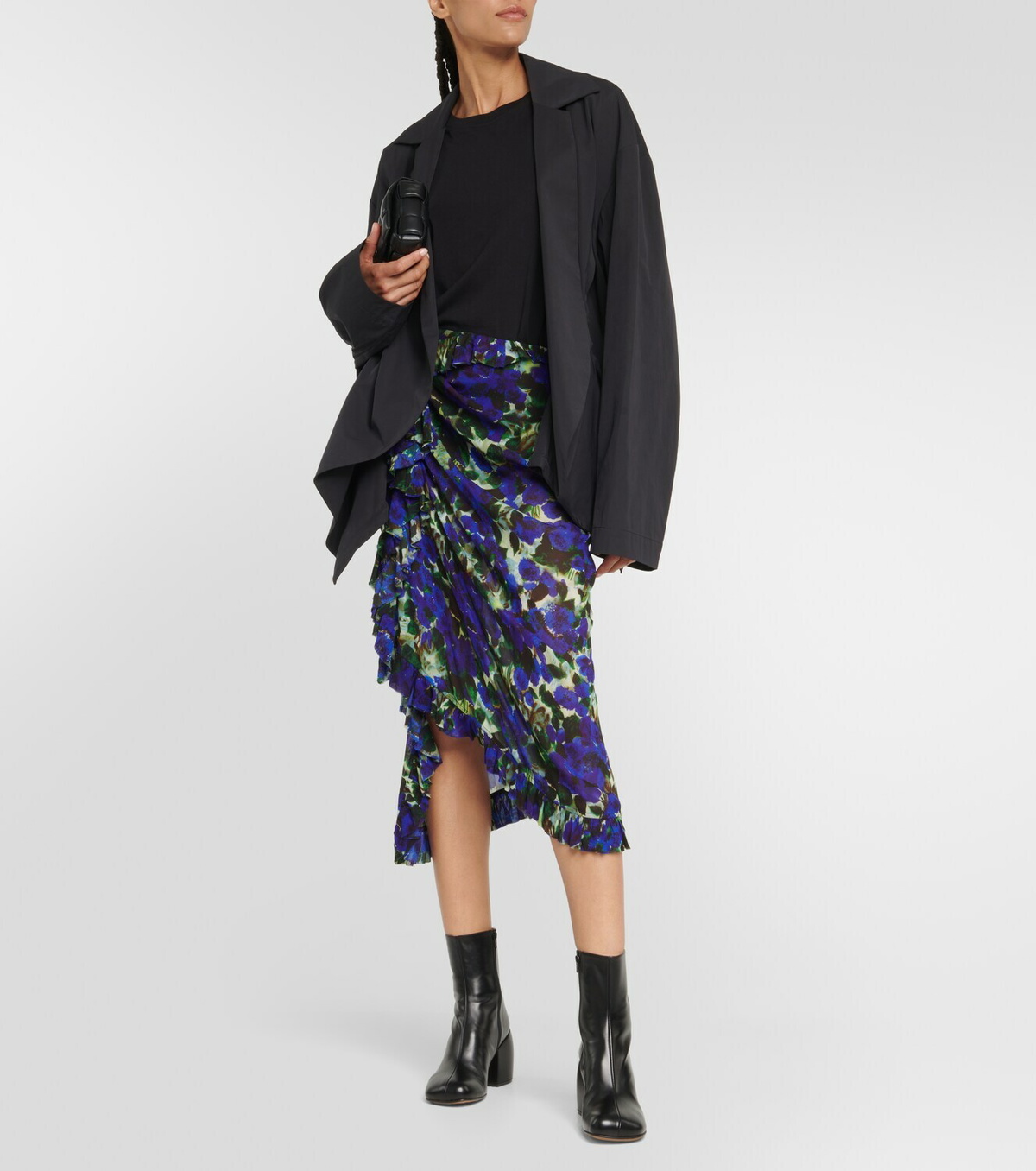 dries van noten leather platform ankle boots