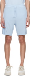 BOSS Blue Embroidered Shorts