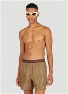 GG Swim Shorts in Camel