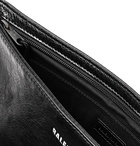 Balenciaga - Explorer Creased-Leather Pouch - Men - Black