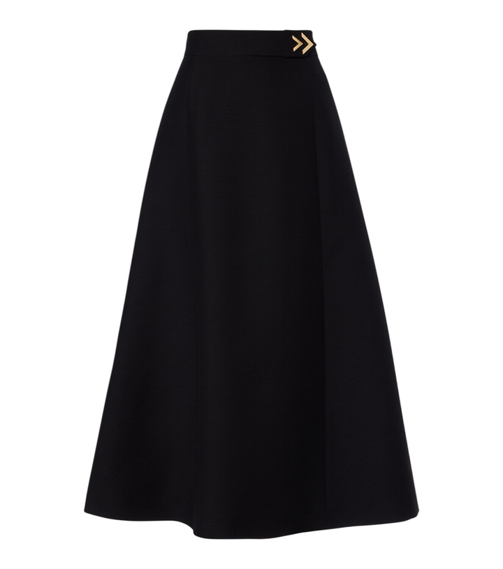 Photo: Valentino VGold Crepe Couture midi skirt