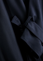 Dorothee Schumacher Trench It Up Iii Belted Silk Midi Dress Navy