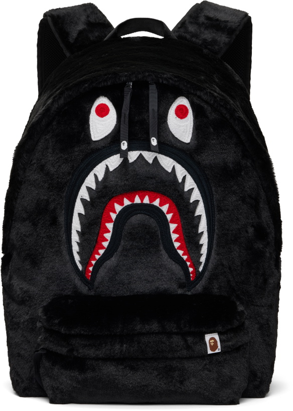 Photo: BAPE Black Shark Fur Daypack Backpack