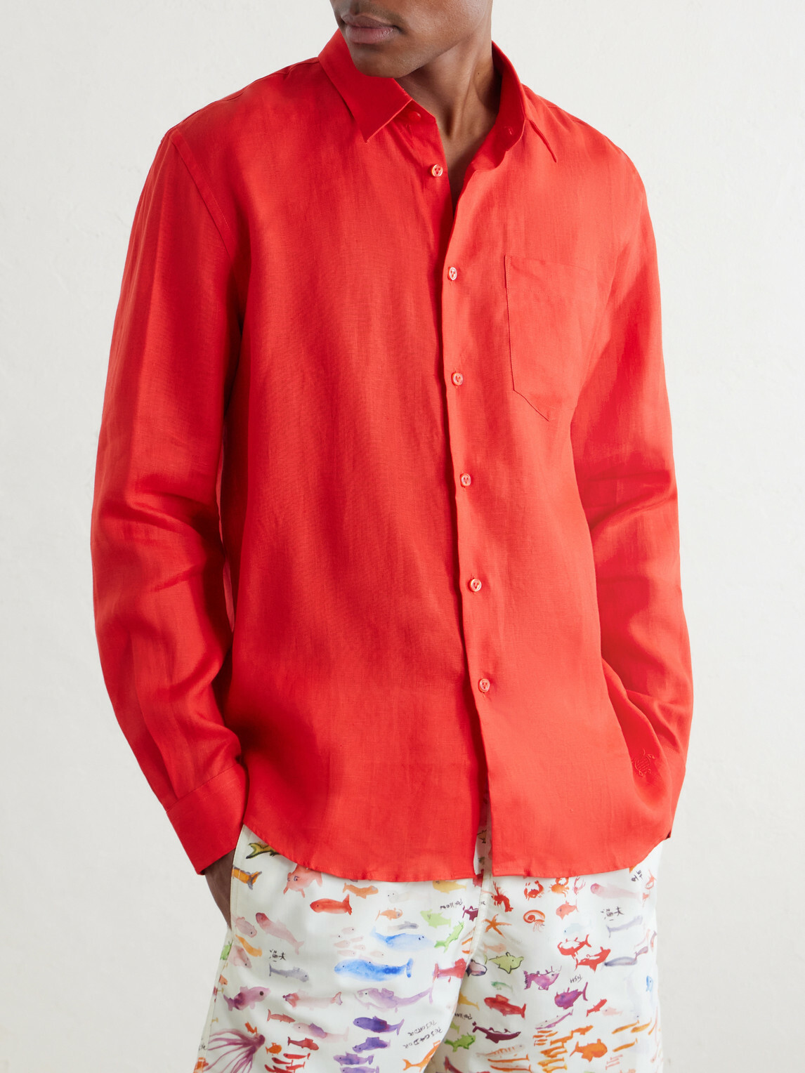 Vilebrequin - Caroubis Linen Shirt - Red