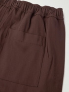 SSAM - Junes Straight-Leg Wool-Blend Twill Trousers - Brown