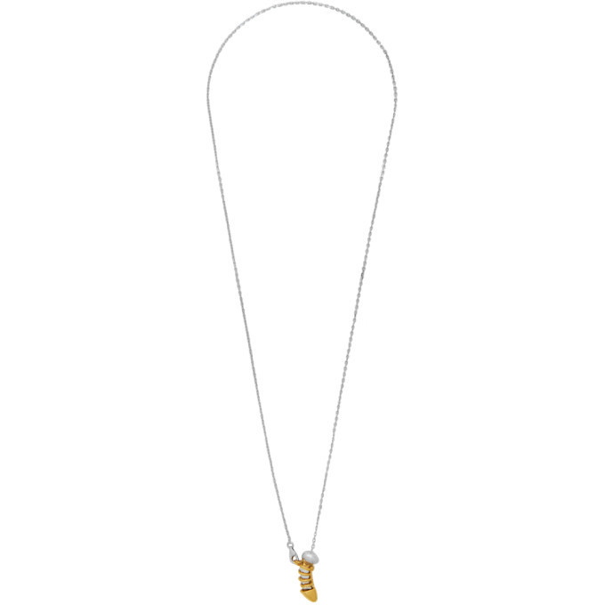 Alan Crocetti Silver and Gold Chastity Necklace Alan Crocetti