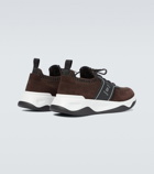 Berluti Shadow knitted and leather sneakers
