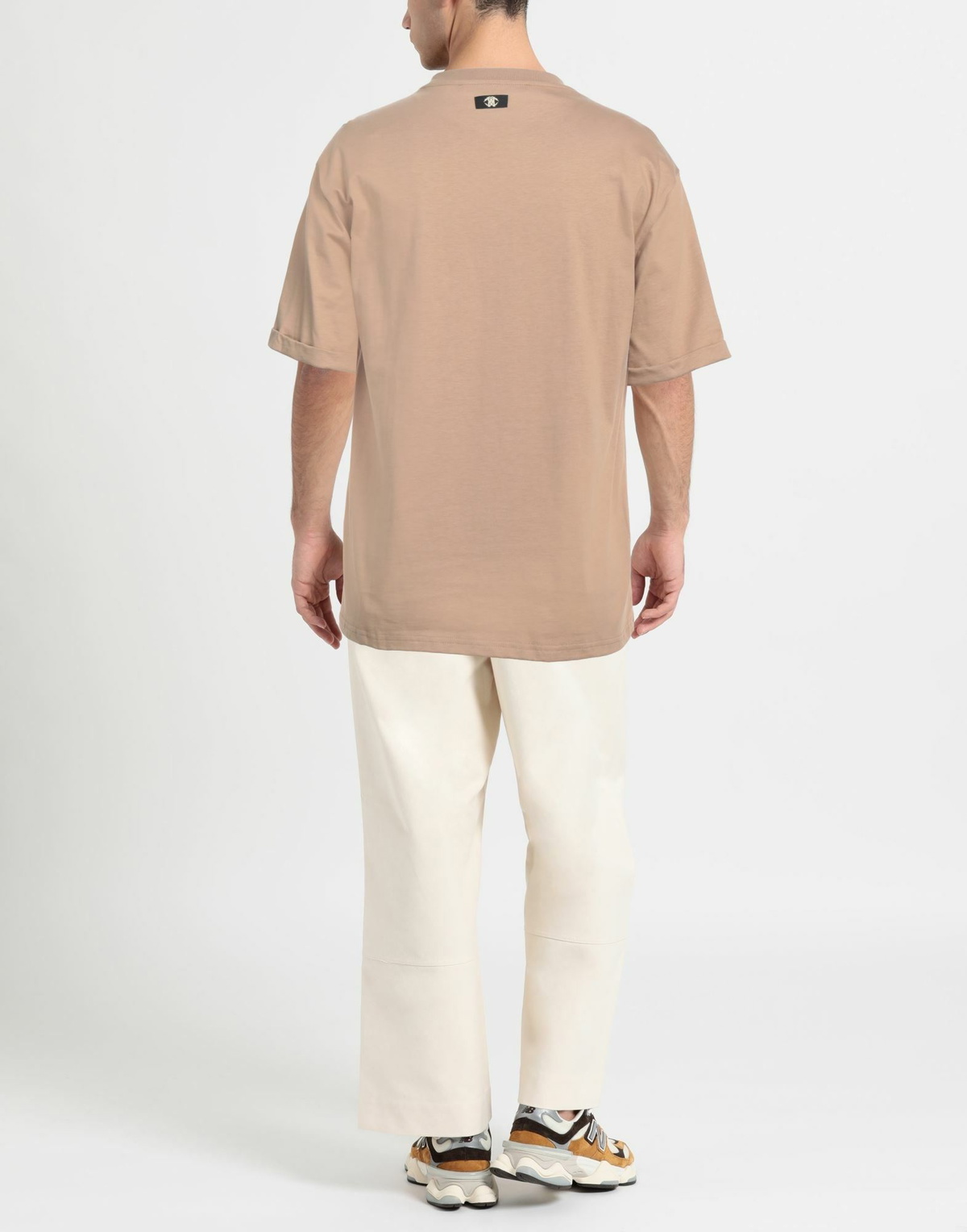 Roberto Cavalli Mens T-shirt in Beige