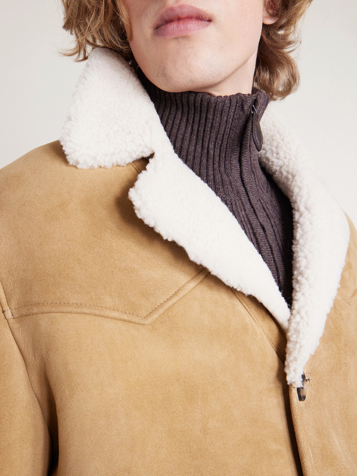 Nili Lotan - Goshen Shearling Coat - Brown