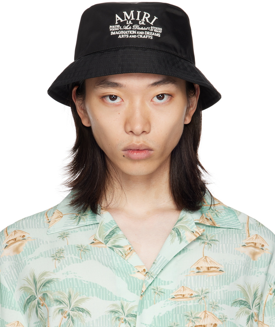 AMIRI Black 'Amiri Arts District' Bucket Hat Amiri