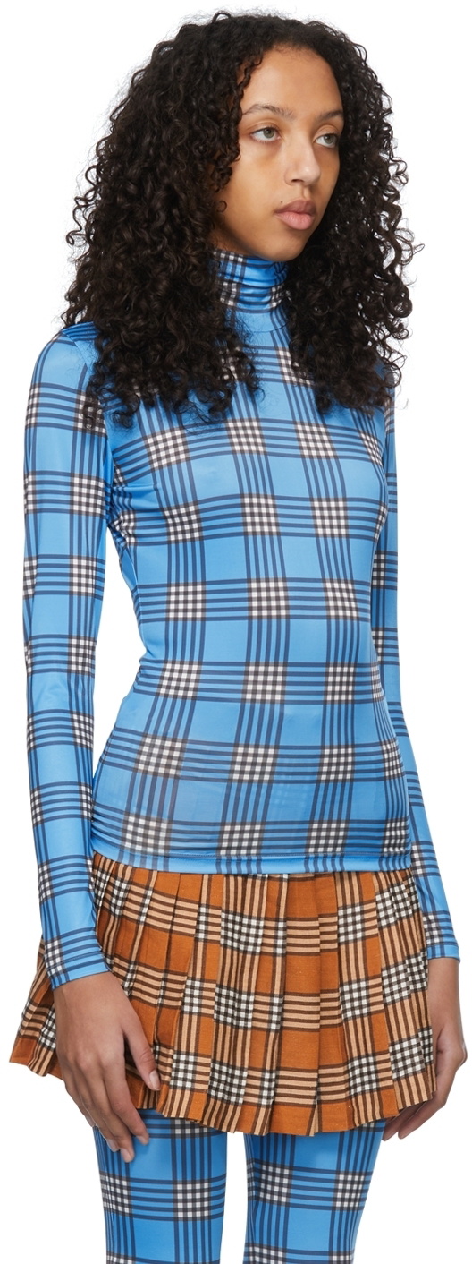 SHUTING QIU Blue Polyester T-Shirt