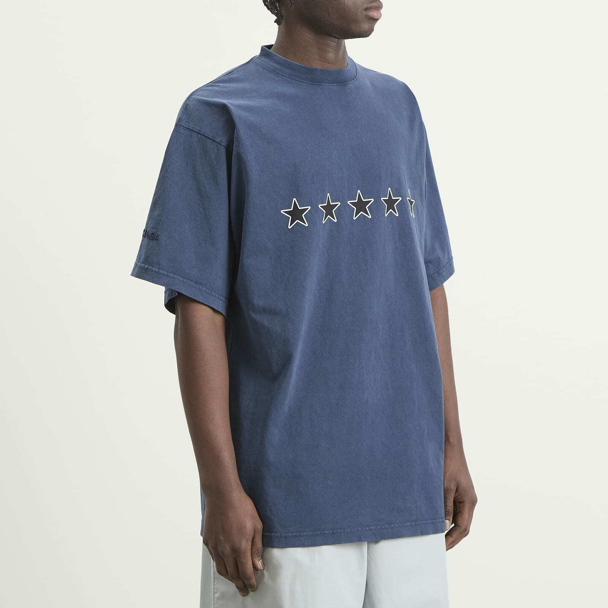 BALENCIAGA ワンポイントロゴTシャツ M ネイビー 【公式通販】