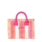 MC2 Saint Barth Colette Striped Terry Handbag With Saint Barth Beach Club Embroidery