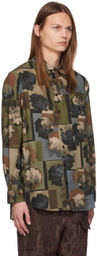 UMA WANG Green Tab Shirt