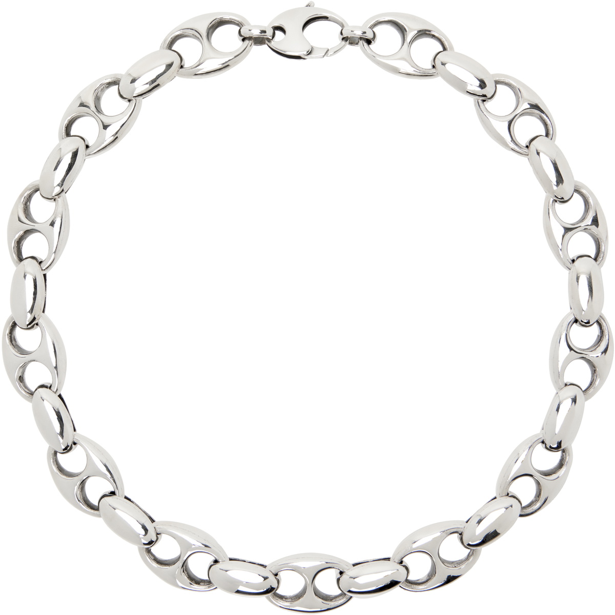 Sophie Buhai シルバー ラージ Barbara チェーンネックレス Silver Large Barbara Chain Necklace by Sophie Buhai on Sale