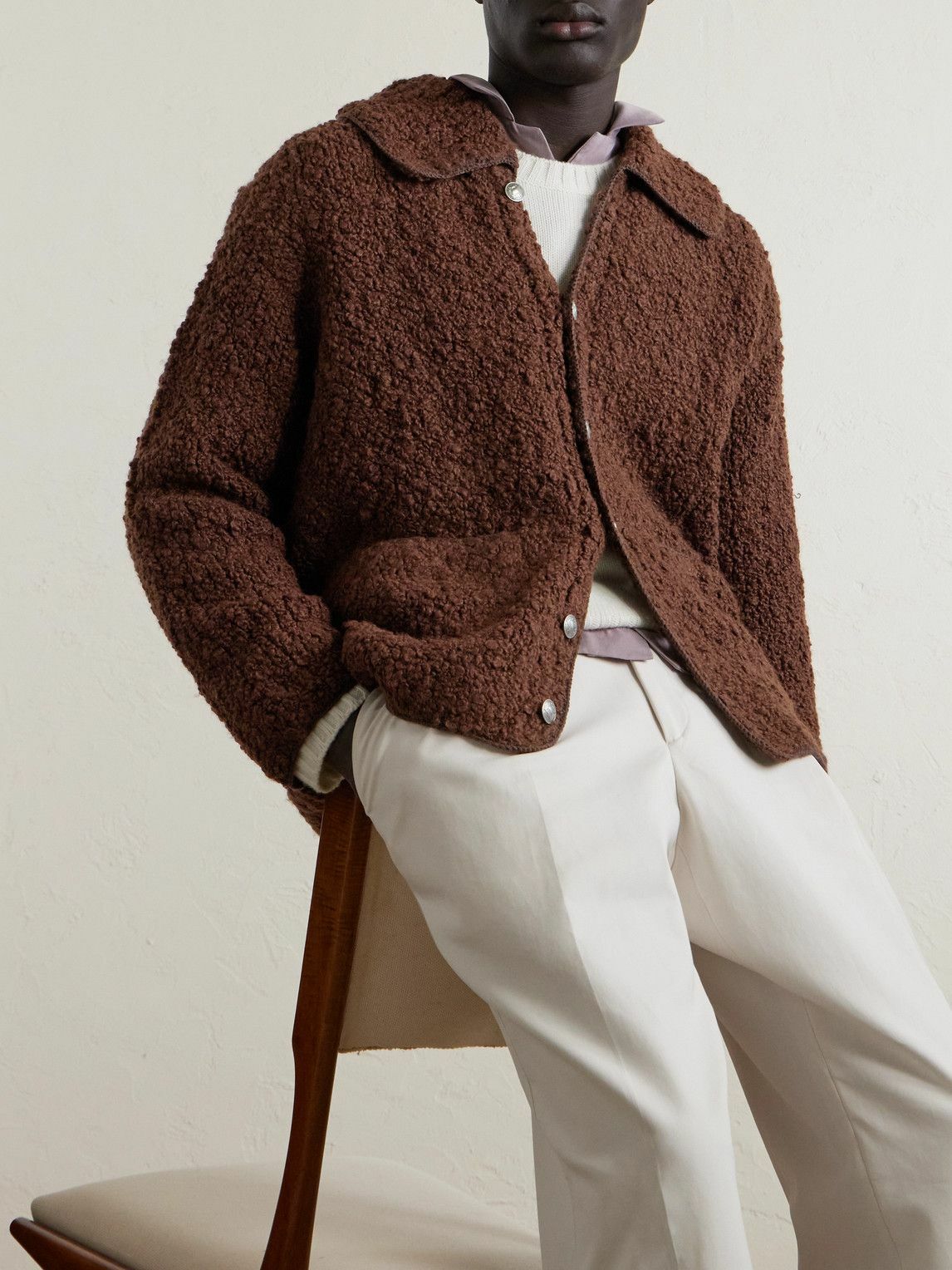 BODE - Moppet Alpaca-Blend Cardigan - Brown