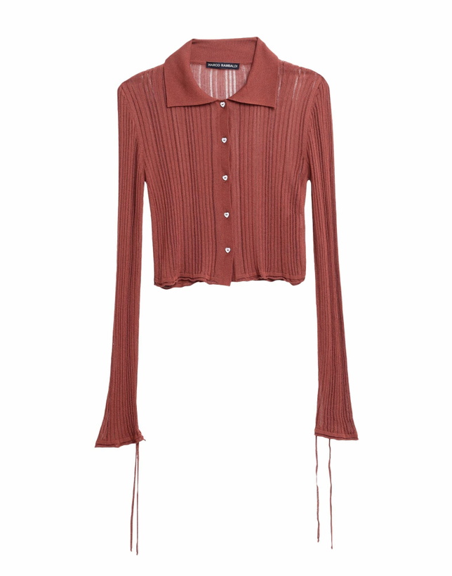 Photo: Marco Rambaldi Womens Cardigan in Brown