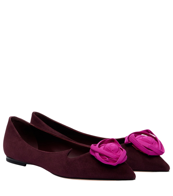 Photo: Roger Vivier Rose Vivier suede ballet flats