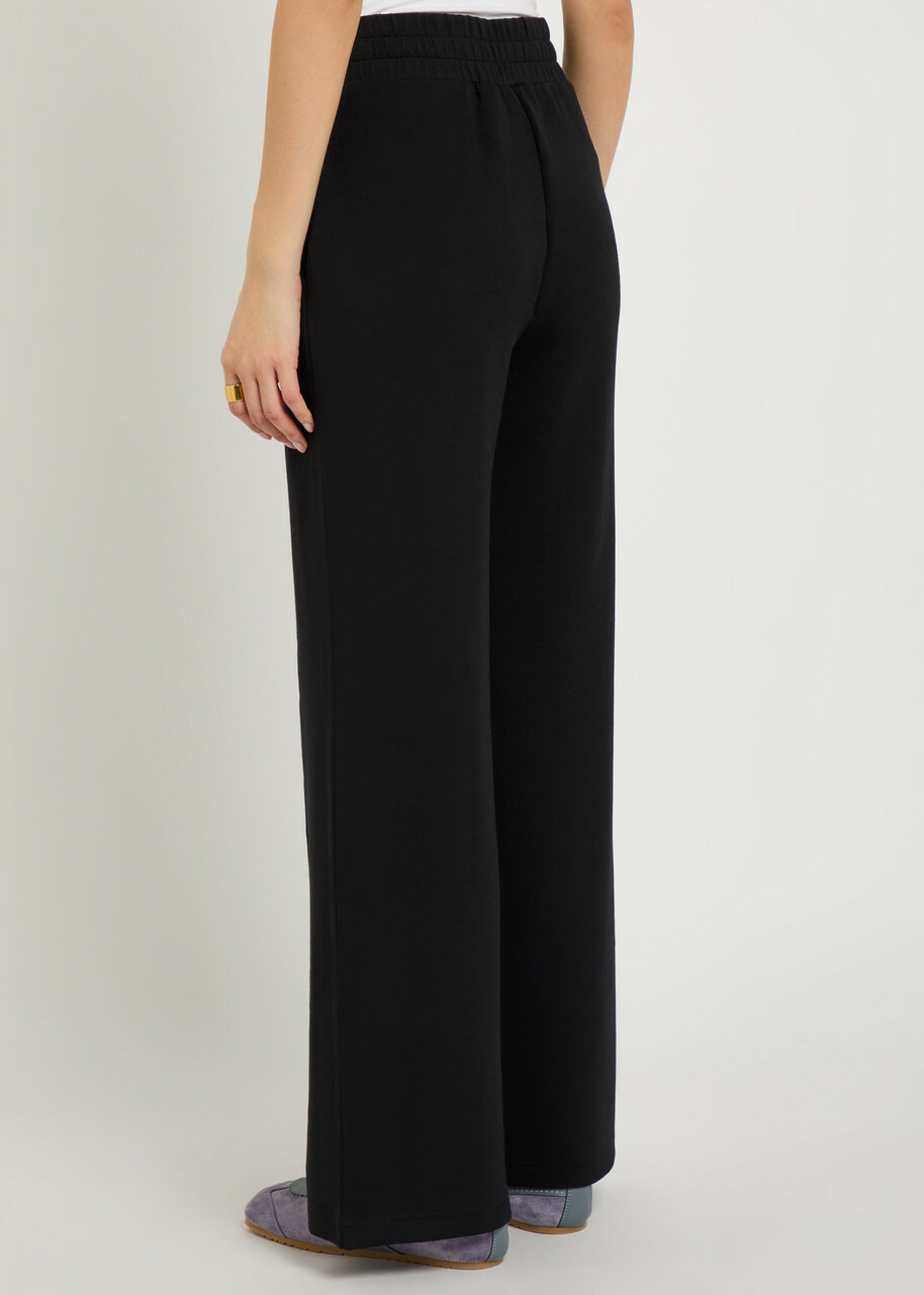 Varley The Wide Leg 30 Stretch-jersey Sweatpants Black