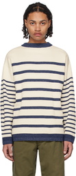 Pilgrim Surf + Supply White Forest Stripe Sweater