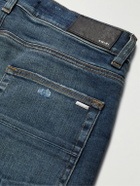 AMIRI - MX1 Skinny-Fit Panelled Distressed Jeans - Blue