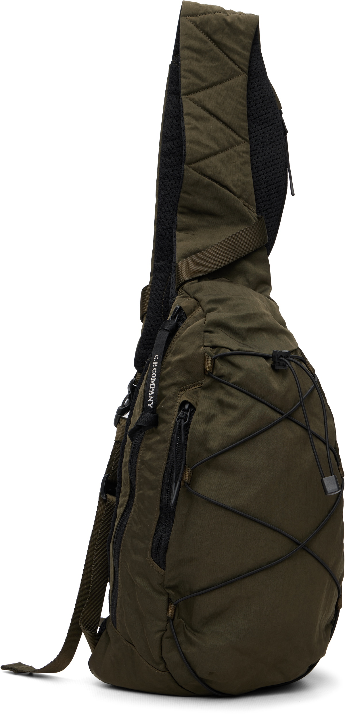 C.P. Company Khaki Nylon B Crossbody Backpack