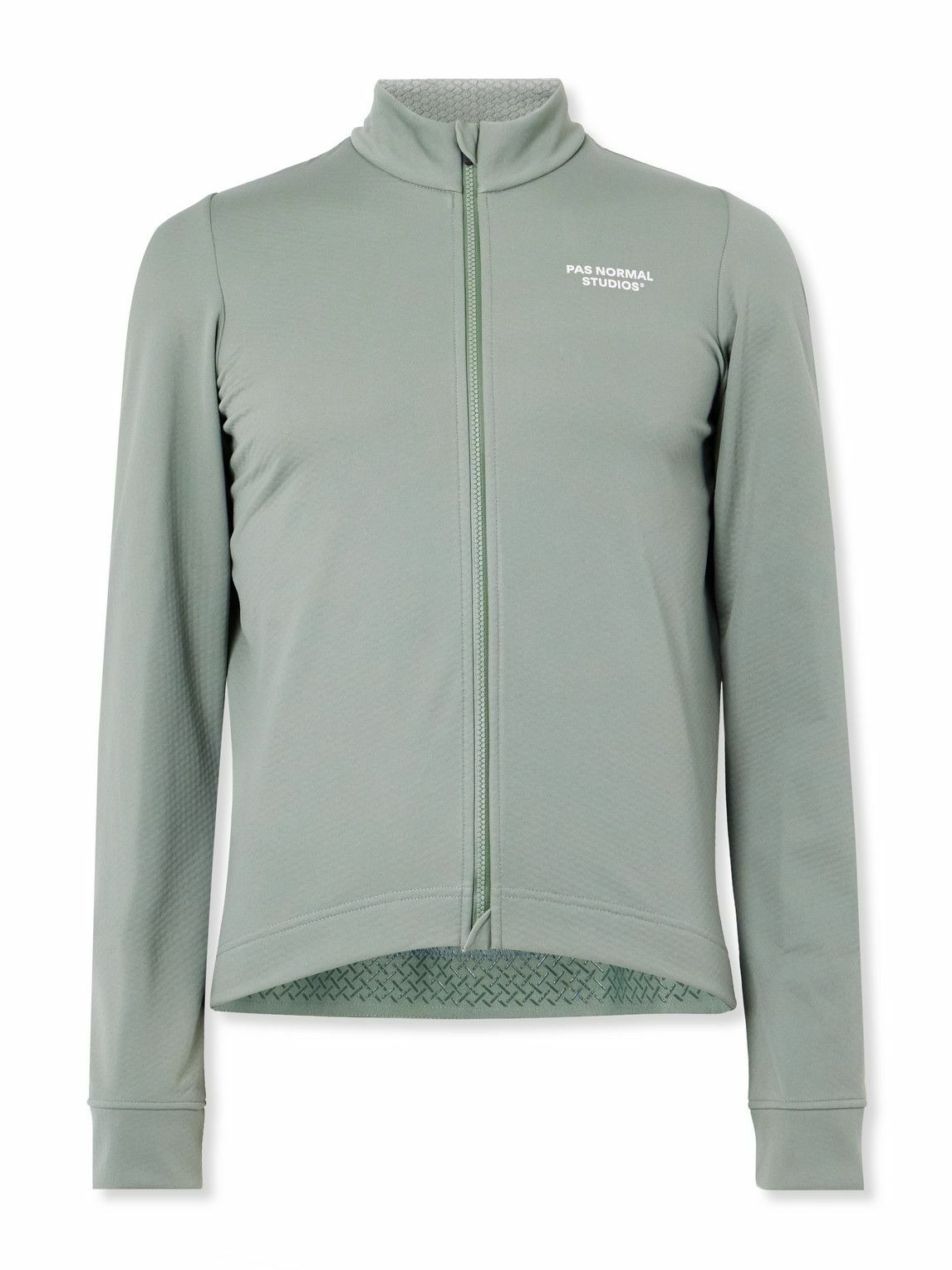 Pas Normal Studios - Essential Thermal Logo-Print Recycled Cycling Jersey - Green