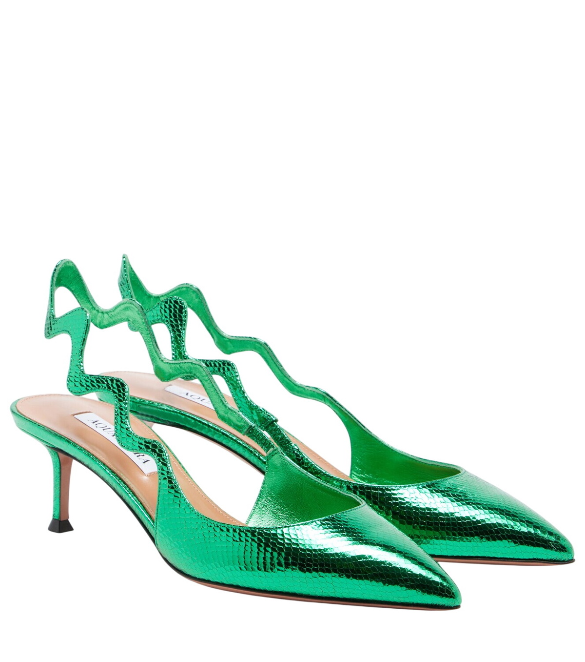 Aquazzura Melodie 85 embellished slingback pumps Aquazzura