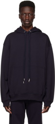 Dries Van Noten Navy Double Cord Hoodie