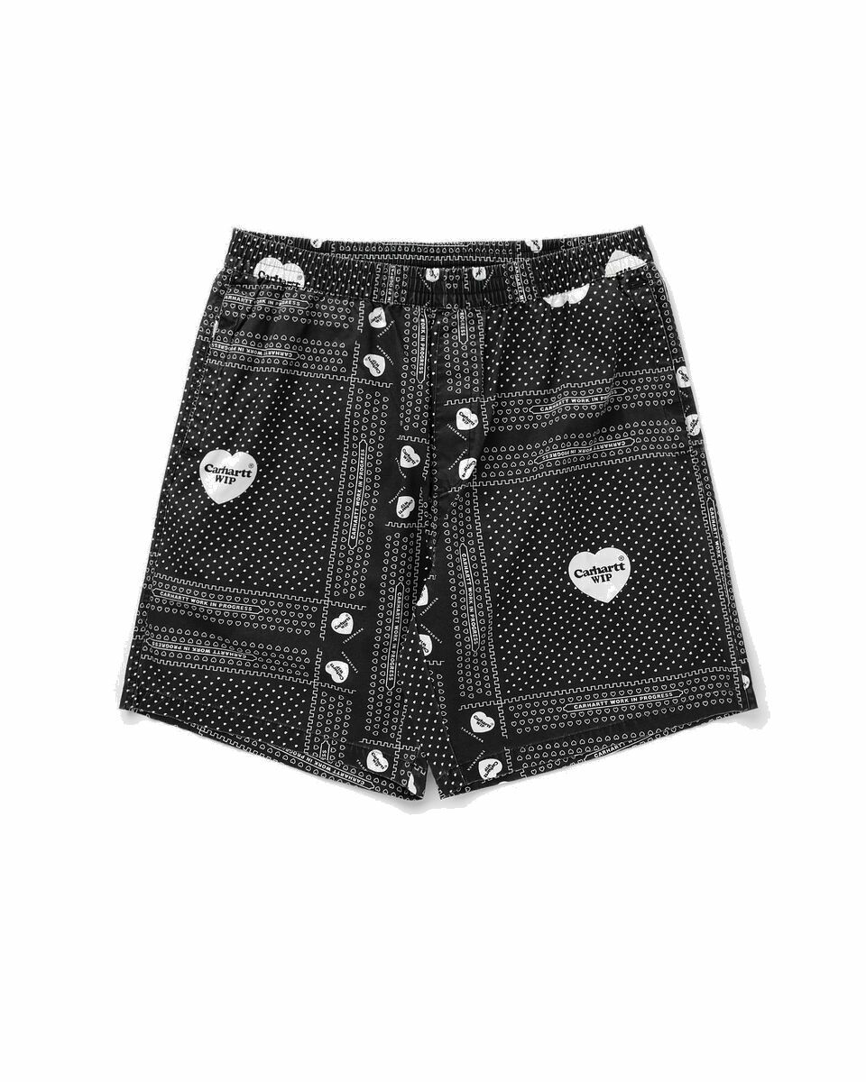 Photo: Carhartt Wip Heart Bandana Short Black - Mens - Casual Shorts