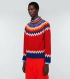 Gucci - Jacquard mockneck wool sweater