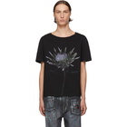 Maison Margiela Black Flower Print T-Shirt