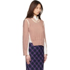 Acne Studios Tan Wrinkled V-Neck Sweater