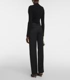 Wolford - Mega Rib wool-blend crop top