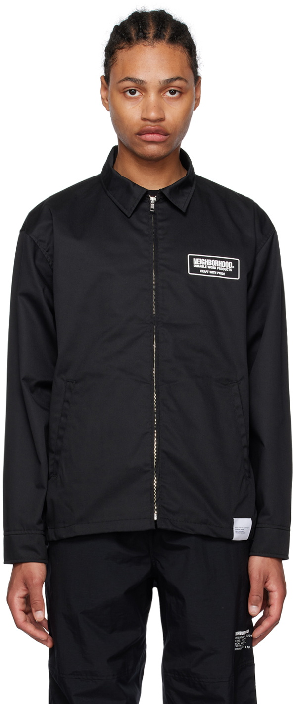Black Printed Jacket main image 1