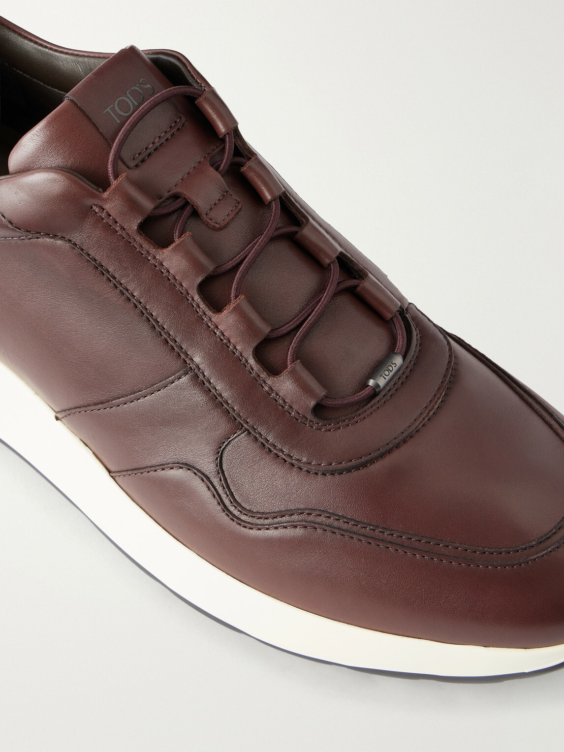 Tod's - Paneled Leather Sneakers - Brown